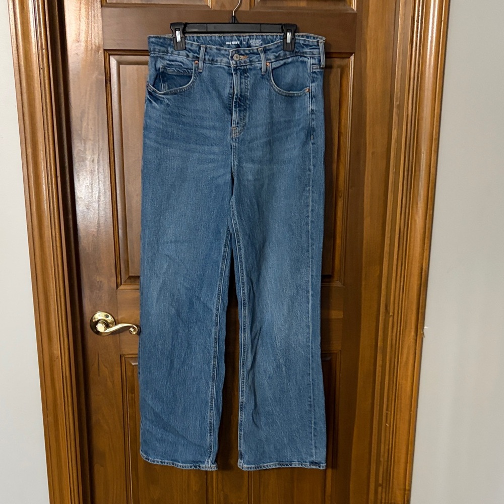 Old Navy Sky-Hi Wide Leg Denim Jeans